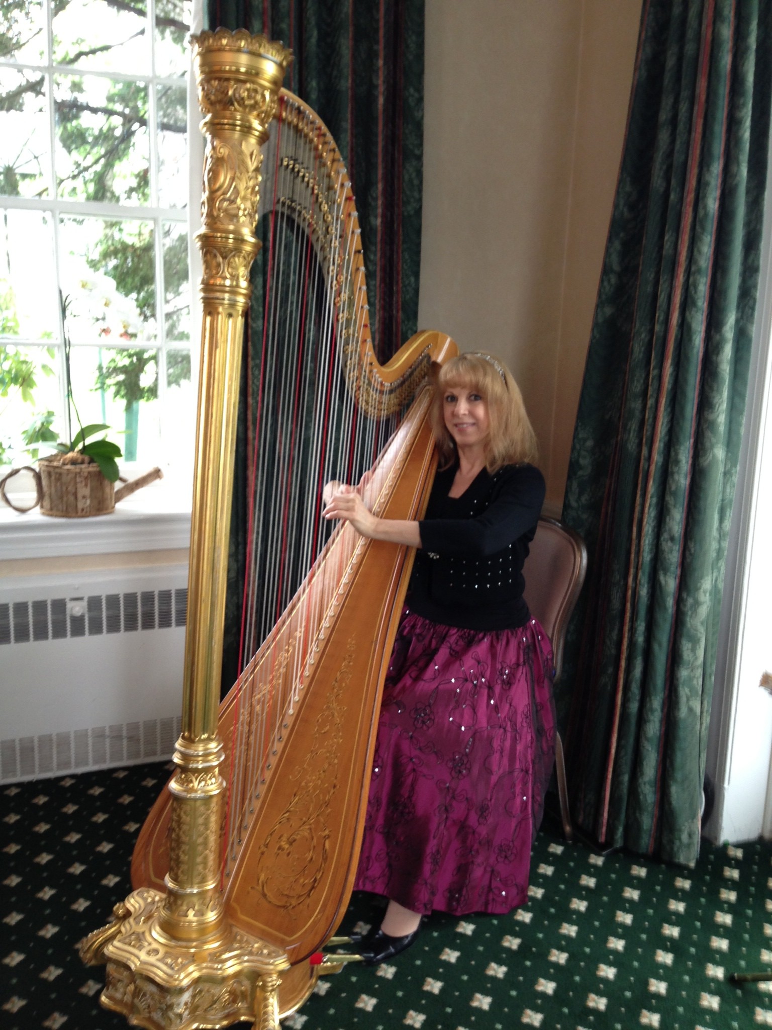 Professional Harpist Gloria Galante